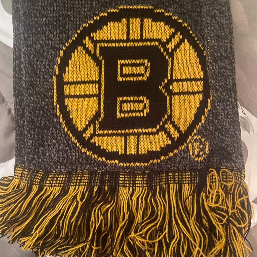 NHL Boston Bruins Charcoal Gray Scarf